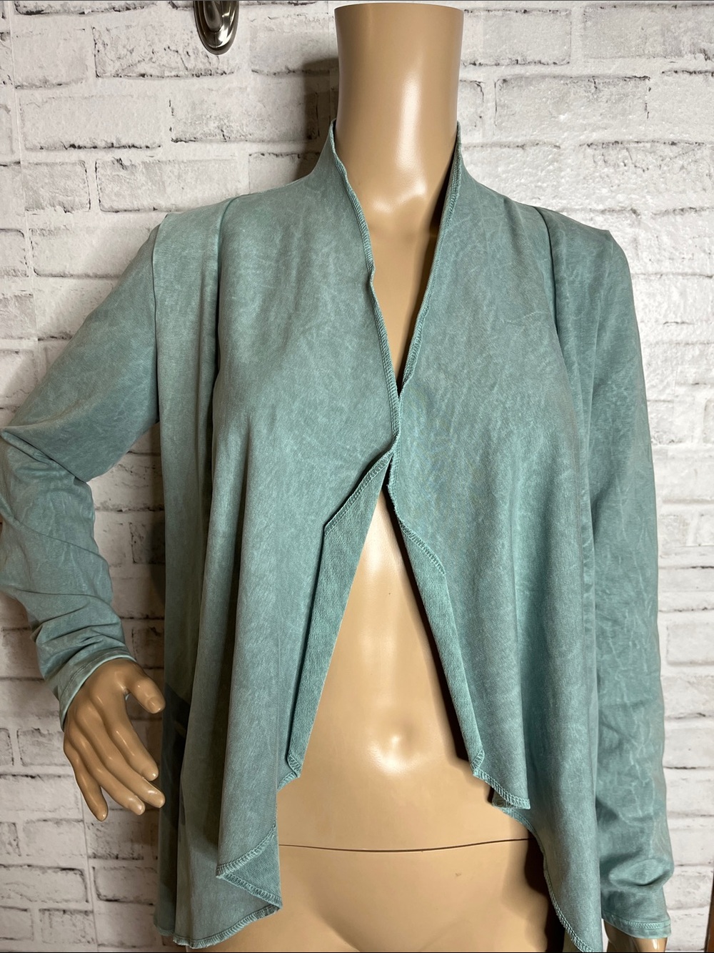 Testimony Los Angeles draped stretch stud jacket